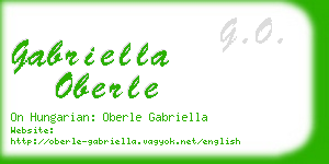 gabriella oberle business card